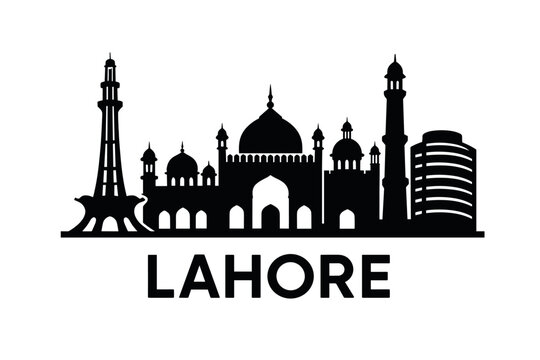 Lahore city skyline with iconic buildings and landmarks
