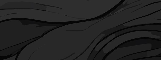 Dark Abstract Curved Vector Texture – Layered Black Wave Design with Moody Flow and Modern Depth for Creative Digital Projects. High-Resolution Dark Swirl Background. Abstract Curved Lines in Charcoal