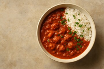 Spicy Chicken Curry with White Rice – Tasty Homemade Ethnic Cuisine