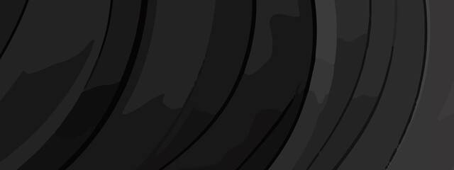 Dark Abstract Curved Vector Texture – Layered Black Wave Design with Moody Flow and Modern Depth for Creative Digital Projects. High-Resolution Dark Swirl Background. Abstract Curved Lines in Charcoal