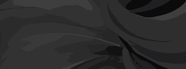 Dark Abstract Curved Vector Texture – Layered Black Wave Design with Moody Flow and Modern Depth for Creative Digital Projects. High-Resolution Dark Swirl Background. Abstract Curved Lines in Charcoal