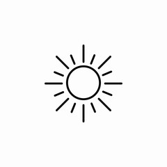 bright sun symbol icon sign vector