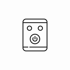 device power button icon sign vector