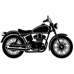 motorcycle isolated on white background