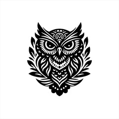 Fototapeta premium Owl tribal art design