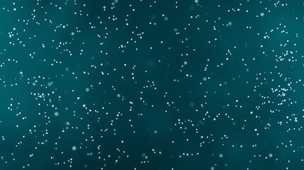 Luxurious and vibrant professional photograph of an abstract background with scattered white specks, rendered in rich deep teal. Soft contrast and saturation, a warm and slightly dark tone