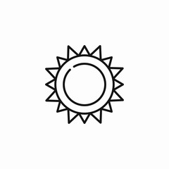 shining sun symbol icon sign vector