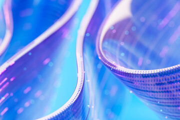 3d abstract representation of data flow and digital stream technology