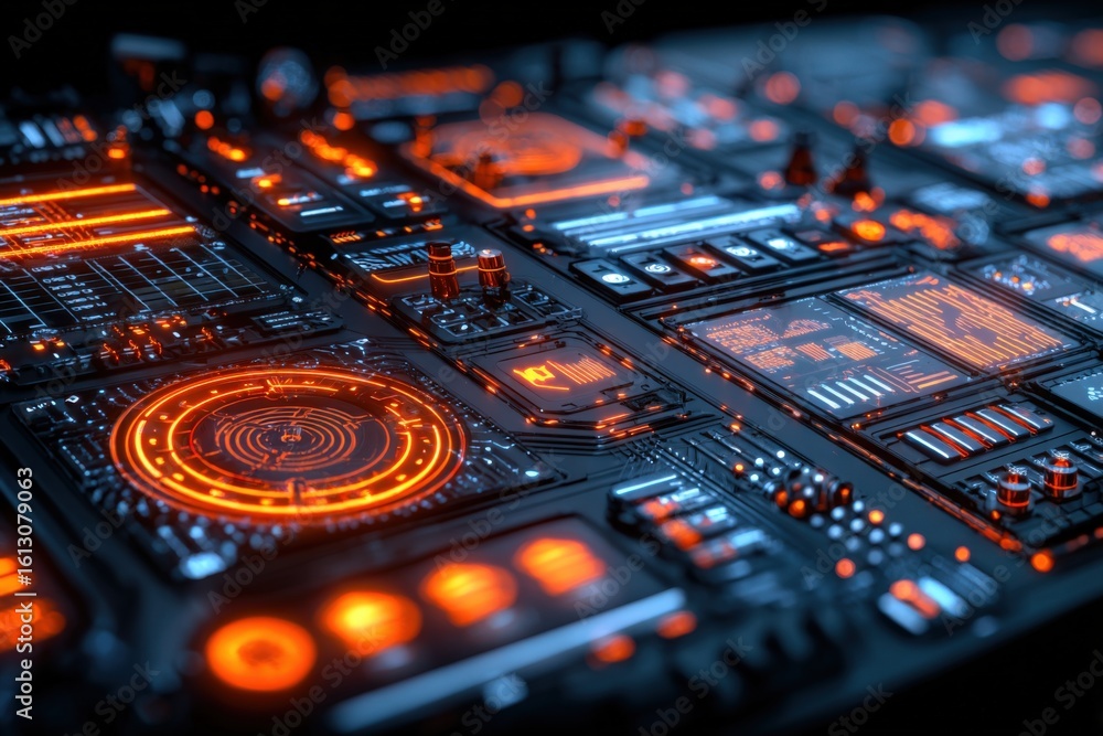 Poster printed circuit board with processor