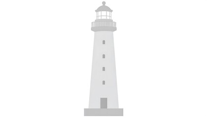 Simple illustration of a lighthouse