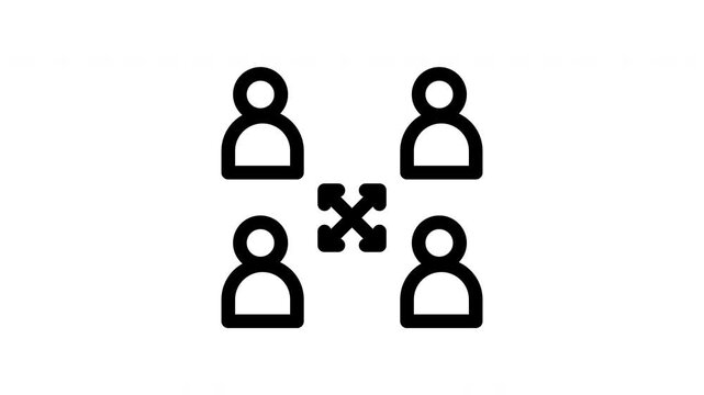 interpersonal minimalist stroke animation