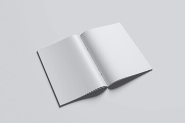 A4 Magazine White Background For Mockup Template