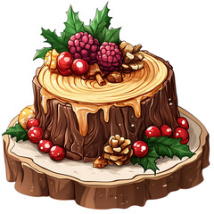 ScarvesYule Log Cake png