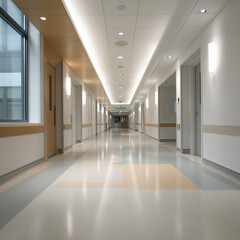 Obraz premium empty corridor in the office