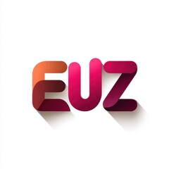 Creative modern logo design in vibrant colors with shadow effects showcasing innovative lettering style