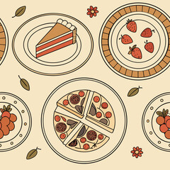 set of pizza