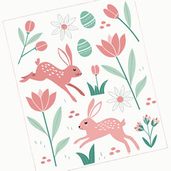 floral greeting card