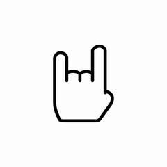 Obraz premium rock on hand icon sign vector