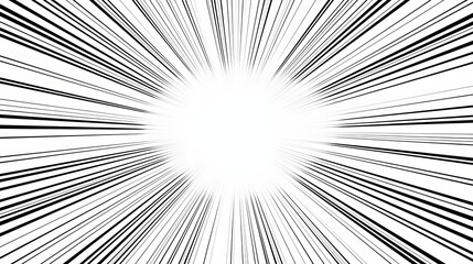 flat vector comic shock lines radiating burst