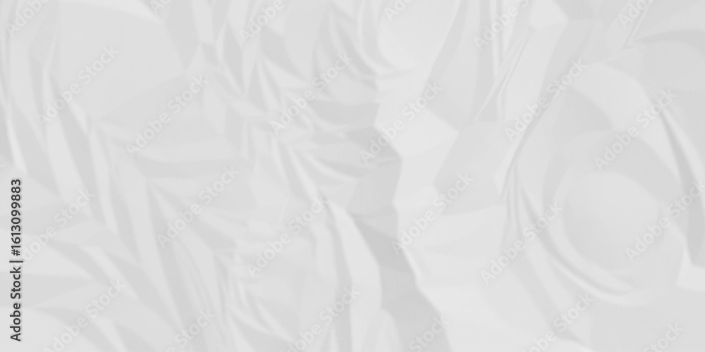 Poster paper texture background, old paper background ripple soft white pattern wave crumple. crushed and c