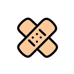 vector illustration of a bandage