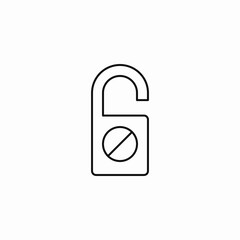 do not disturb icon sign vector