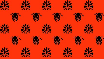 vector floral pattern design colored