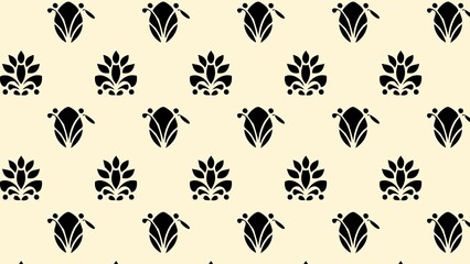 vector floral pattern design colored