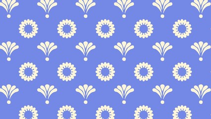 vector floral pattern design colored