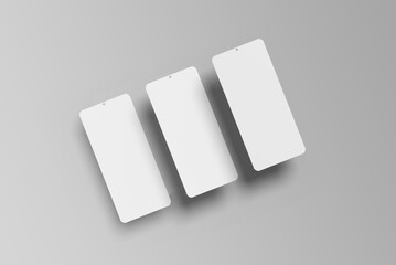 Smartphone Screens. Blank Mockup for Mobile Apps Designs