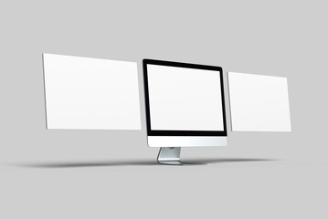 Computer screen mockup