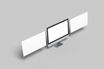 Computer screen mockup