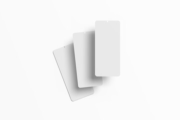 Smartphone Screens. Blank Mockup for Mobile Apps Designs