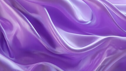 Obraz premium Beautiful flowing purple silk fabric showcasing smooth waves and rich textures for creative projects.