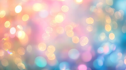 Colorful Bokeh Background: A vibrant composition of soft, out-of-focus lights creates a dreamy and ethereal atmosphere, perfect for adding a touch of magic to any visual project.
