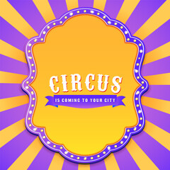 circus theme background featuring rich colorlful elements