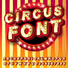 circus theme background featuring rich colorlful elements
