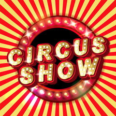 circus theme background featuring rich colorlful elements