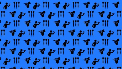 VECTOR SEAMLESS DART GAME PATTERN 