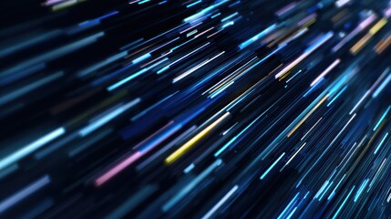 Vibrant abstract streaks of light conveying speed and innovation in a digital world.