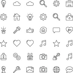 Social media icons set vector web symbols for internet communication and business design