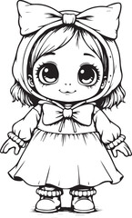 Charming Anime Doll: A cute and whimsical anime-style doll, featuring oversized eyes, a sweet smile, and adorable clothing, exudes an air of innocence and joy.