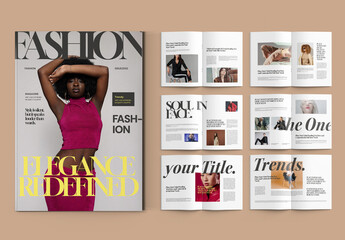 Fashion Magazine Layout Elegant Contemporary Style