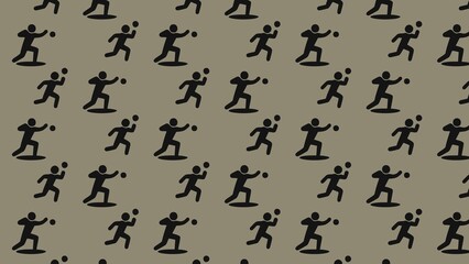 Vector shot put athletics  pattern design