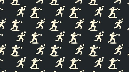 Vector shot put athletics  pattern design