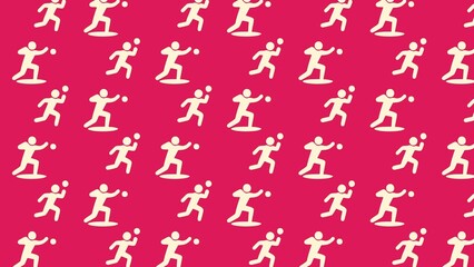 Vector shot put athletics  pattern design