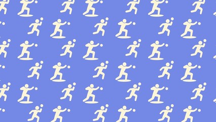 Vector shot put athletics  pattern design