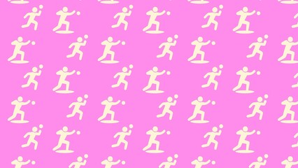 Vector shot put athletics  pattern design