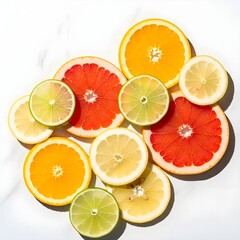 Fototapeta premium lemon and orange