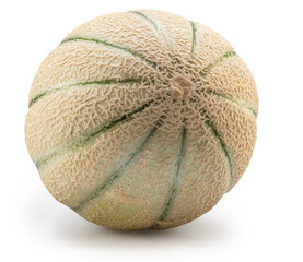 Cantaloupe melon isolated on white background. File contains clipping path.